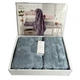 Набір рушників Maison D'or Sanda Jacquard Blue махрові 50-100 см, 85-150 см індиго - зображення 1