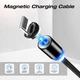 Кабель Магнітний Для Зарядки Телефона Смартфона 3в1 Magnetic MicroUSB+Type-C+Lightning 1м|3A| Чорний - зображення 4