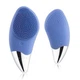 Электрическая щетка-массажер Sonic Facial Brush для чистки лица силиконовая Синяя - изображение 2