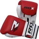 Боксерские перчатки RDX Pro Gel 10 унций Красные с белым (1315_10130) - изображение 2