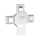 USB флешка Flash Drive XO DK04 USB2.0 4 в 1 на 16 ГБ, выполненная из стали. - изображение 1