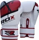 Боксерские перчатки RDX Rex Leather Red 12 Бело-красные (641 _10128) - изображение 1