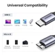 Кабель USB-C to micro USB-B UGREEN US565 5Gbps 15W 0.5m Aluminium Space Gray (15231) - зображення 6