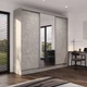 Шкаф-купе Viant Ligth2 ДСП+Зеркало+ДСП 2700х600x2200 мм Индастриал - изображение 1