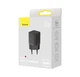 30W зарядний пристрій Baseus Charger для Iphone, Apple, Samsung, Xiaomi PD type-C швидка зарядка чорна - зображення 12