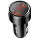 45W швидка зарядка QC4 PD3.0 автомобільний зарядний пристрій 2USB 6A Baseus чорний - зображення 9
