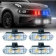 Стробоскоп в решетку радиатора LED 9202 R/B с пультом 12V (красно-синий) - изображение 1