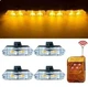 Стробоскоп в решетку радиатора LED 9202 с пультом 4шт 12V Желтый - изображение 2
