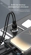 Автомобільний зарядний пристрій XO CC49 2 USB 2.4 A Black-Brown - зображення 3