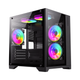 Корпус комп'ютерний GameMax Infinity Mini Black без блока живлення Minitower Чорний - зображення 1