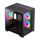 Корпус комп'ютерний GameMax Infinity Mini Black без блока живлення Minitower Чорний - зображення 2