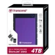 Портативный жесткий диск Transcend StoreJet 4TB 25H3/USB 3.1 Фиолетовый (TS4TSJ25H3P) - изображение 4