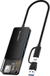 USB-хаб CABLETIME USB Type C- 4 Port USB 3.0 0.15 м (CB03B) - зображення 1