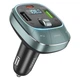 Автомобильный FM-трансмиттер модулятор HOCO Pole BT FM transmitter E76 |2USB/1Type-C, 45W/3A, PD/QC| Зеленый - изображение 2