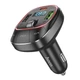 Автомобильный FM-трансмиттер модулятор HOCO Pole BT FM transmitter E76 |2USB/1Type-C, 45W/3A, PD/QC| Черный - изображение 4