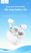Наушники беспроводные Вкладыши Bluetooth c микрофоном HOCO EQ2 |BT5.3, 320mAh, 7h, Type-C| Purple - изображение 10