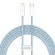 Кабель зарядный Baseus cable for iPhone USB Type C - Lightning Power Delivery 20W 2 м Blue (CALD000103) - изображение 1