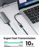 Кабель Ugreen Type-C to USB 3.0 OTG адаптер в нейлоновой оплетке 15СМ Black (US378) - изображение 4