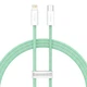 Кабель зарядный Baseus cable for iPhone USB Type C - Lightning Power Delivery 20W 2 м Green (CALD000106) - изображение 1