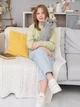 Мягкая игрушка обнимашка антистресс Британский Кот батон 50 см My Kigu Серый (9046) - изображение 3