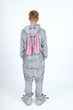 Піжама Дитячі Кігурумі Сліп Kigurumi Кролик Багз Банні Заєць Сірий 110-120 см. (2057/2) - зображення 2