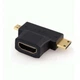 Перехідник HDMI F/Mini&Micro на HDMI M Пластик, метал. - зображення 6