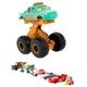 Мaшинкa у вигляді монстр-трaкa Mattel Disney Pixar Cars On The Road Circus Stunt Ivy Truck Push Roll Jump New (194735125012) - зображення 4