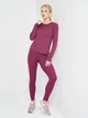 Женский лонгслив Joma ORGANIC Бордовый M (901611.651) - изображение 4