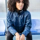 Женская ветровка Joma RAINJACKET GALIA NAVY WOMAN синий M 900037.300 M - изображение 5