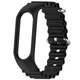 Ремінець Ocean Band для Xiaomi Mi Band 7/6/5/4/3 Чорний / Black - изображение 2