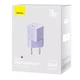 Мережевий зарядний Baseus GaN5 Fast Charger (mini) 1C 20W (CCGN05010) Фіолетовий - зображення 2