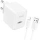 Зарядне мережеве Hoco CS11A USB 2.1A + кабель USB to Lightning 1M зарядка для мобільних пристроїв iOs Iphone Білий - изображение 1