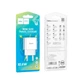 Зарядне мережеве Hoco C106A USB 10.5W для пристроїв iPhone/iPad/iPod/Samsung/Xiaomi/Huawei/Meizu Білий - изображение 2