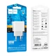 Зарядне мережеве Hoco CS12A USB 18W QC3.0 швидка зарядка для телефона/смартфона для Android/Samsung/Xiaomi/Huawei/Meizu/Apple Білий - изображение 2