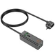 Мережевий фільтр Hoco AC9A 1x220V+2хUSB+ 1хType-C PD QC 30W 1.5М електричний подовжувач швидка зарядка для пристроїв Android Iphone Чорний - изображение 3