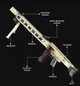 Конструктор зброя Кулемет MG42 стріляє патронами Reobrix 1886 деталей - зображення 5