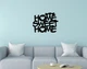 Декоративное панно на стену из дерева Upwood Decor Милый дом Sweet home 30 х 30 см black - изображение 1