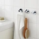 Гачки для одягу хромовані, самоклейні, 3шт IKEA SKOGHALL 302.070.75 - изображение 2