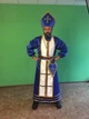 Костюм карнавальный новогодний Святой Николай на рост 180 - 188 см Синий - изображение 3