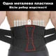 Пояс для спини з пластиною та ребрами жорсткості M (P8RJIP-M) - зображення 2