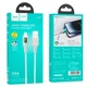 Кабель зарядки Hoco U120 (2.4A) (1.2M) USB to Lightning для пристроїв IP iOs Apple Сірий - изображение 2