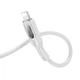 Кабель зарядки Hoco U120 (2.4A) (1.2M) USB to Lightning для пристроїв IP iOs Apple Сірий - изображение 3