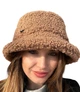 Панама тедді на флісі Zefur One size коричнева - изображение 3