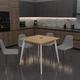 Стіл обідній Бон Неман 78×75×78 крафт золотий/білий - зображення 1