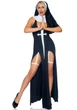 Костюм монашки-грішниці Leg Avenue Sultry Sinner L, сукня, головний убір, комір - зображення 3
