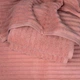 Набір махрових рушників Зеро Твіст 3шт GM Textile 40x70см, 50x90см, 70x140см 550г/м2 (Теракотовий) - зображення 2