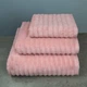 Набор махровых полотенец Зеро Твист 3шт GM Textile 40x70см, 50x90см, 70x140см 550г/м2 (Розовый) - изображение 1