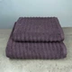 Набор махровых полотенец Зеро Твист 2шт GM Textile 50x90см, 70x140см 550г/м2 (Виноградный) - изображение 1
