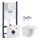 Комплект подвесного унитаза с крышкой Koller Pool Round Smart Rimless Tornado 3,0 и инсталляции Grohe Rapid SL 3в1 (3884000G/RN-0490-RQ3) - изображение 1