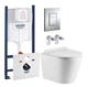Комплект подвесного унитаза с крышкой Koller Pool Orion Rimless Tornado 3,0 и инсталляции Grohe Rapid SL 4в1 (3884000G/38732000/OR-0515-RQ3) - изображение 1